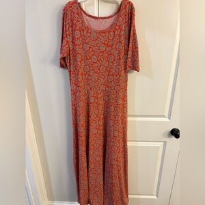 Lularoe maxi dress . Most likely XL